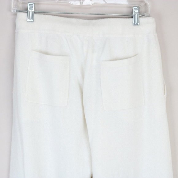 NWT NEW NAP LOUNGEWEAR $399 Straight Cashmere Pants IVORY MEDIUM - Picture 9 of 11